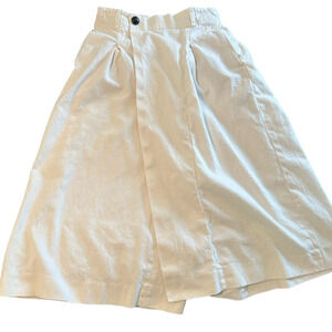 VINCE. WHITE CULLOTE SHORTS/SKORT